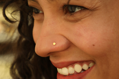 Tiny diamond 2025 nose ring