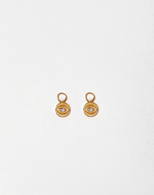 Load image into Gallery viewer, Evil Eye Diamond Hoop Earrings Set