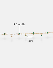 Load image into Gallery viewer, Emerald Oval and Round Bracelet
