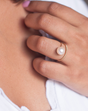 Load image into Gallery viewer, Suspended Pearl Ring - STAC Fine Jewellery