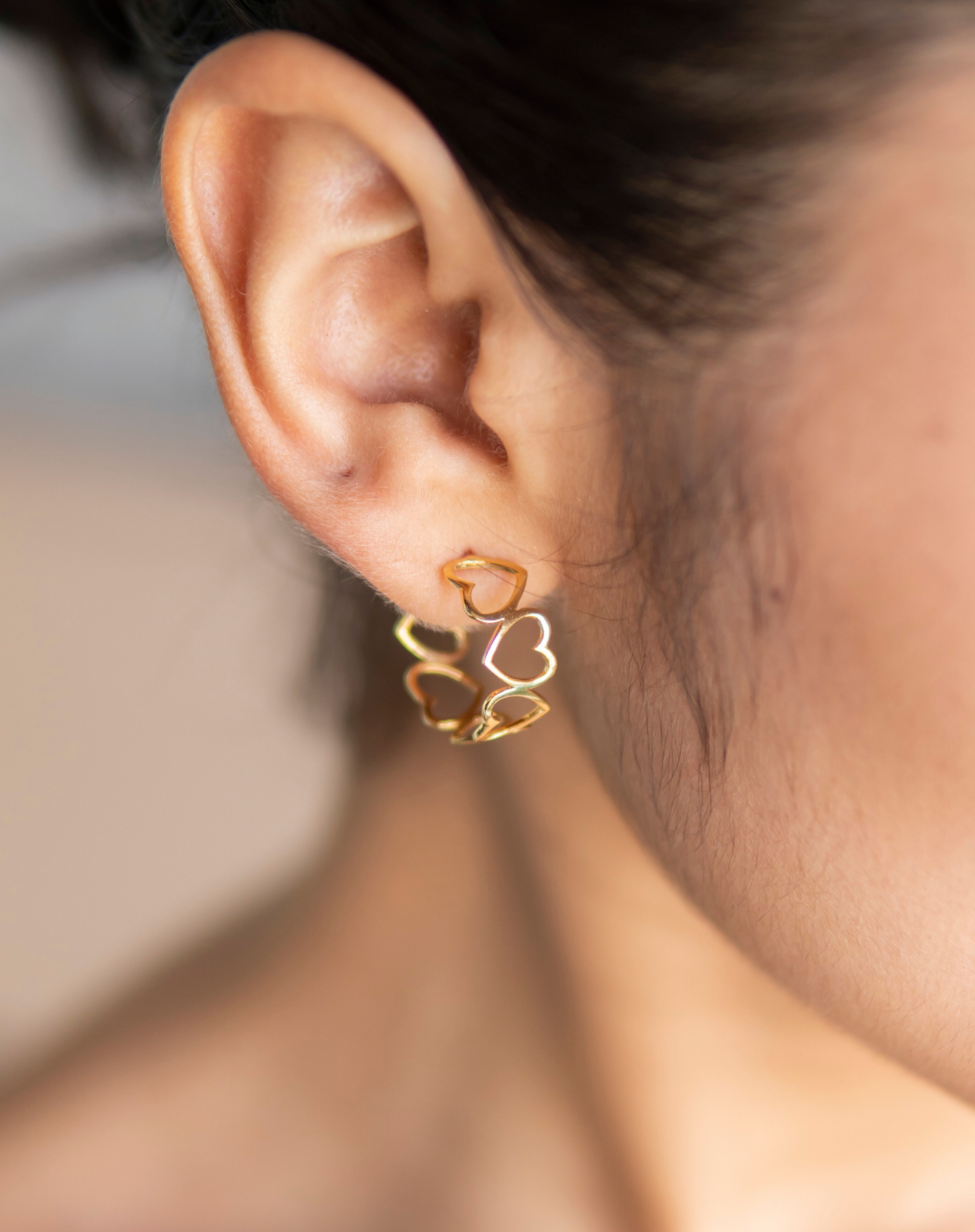 Heart Of Gold Hoops - Bold - STAC Fine Jewellery