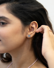 Load image into Gallery viewer, Mini Clover Diamond Stud Earrings - STAC Fine Jewellery