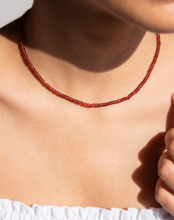 Load image into Gallery viewer, Beaded Garnet Necklace, Capricorn - STAC Fine Jewellery