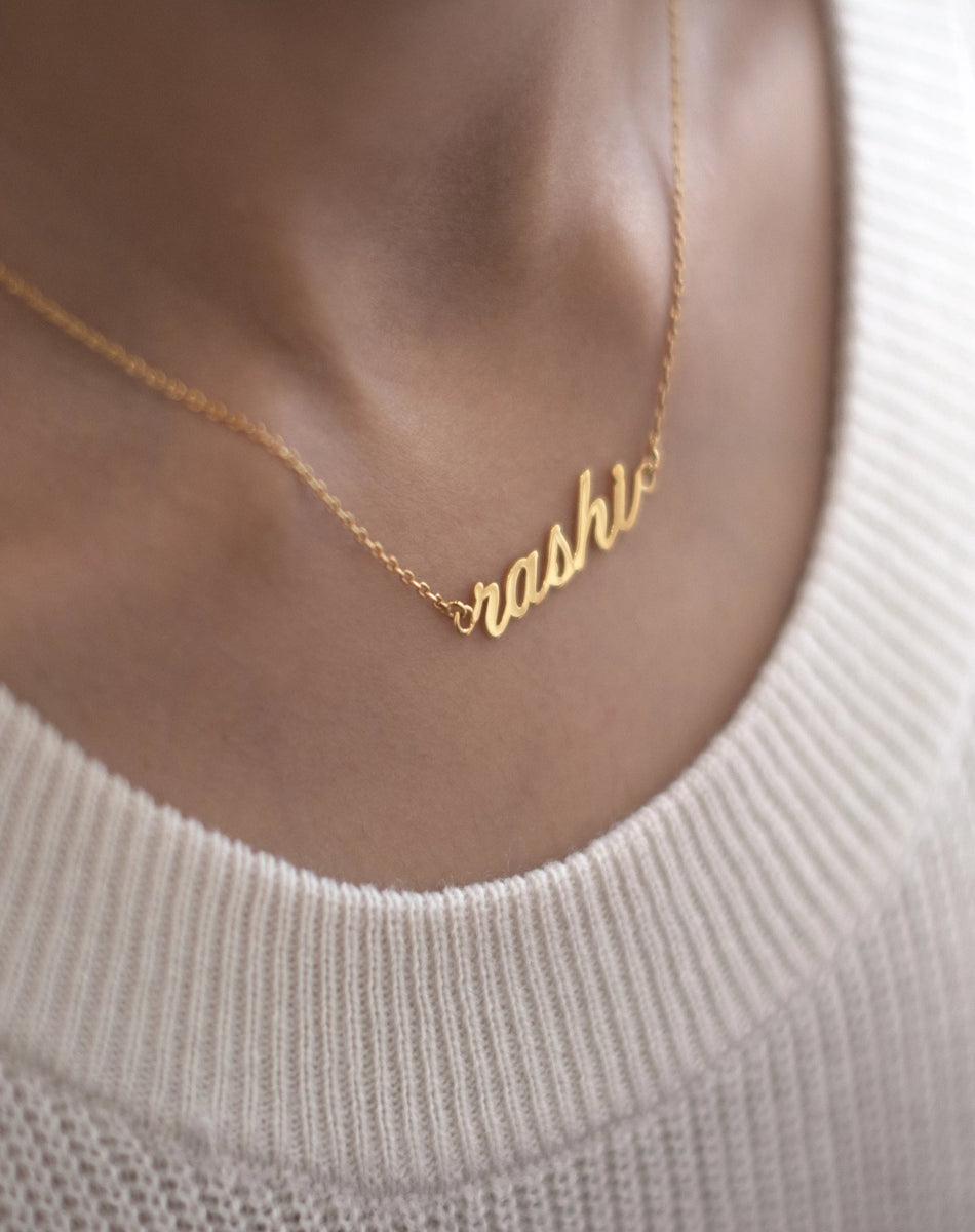 Gold chain clearance locket with name