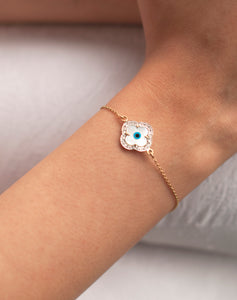 Clover Evil Eye Diamond Bracelet - STAC Fine Jewellery