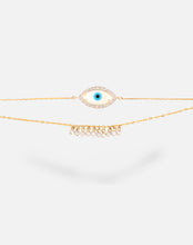 Load image into Gallery viewer, Marquise Evil Eye Bracelet with Both Diamonds - STAC Fine Jewellery