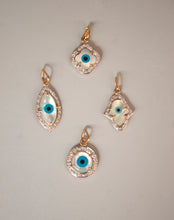 Load image into Gallery viewer, Evil Eye Charm Pendant - Clover with Diamonds - STAC Fine Jewellery