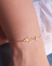Load image into Gallery viewer, Filigree Hamsa Hand Bracelet - STAC Fine Jewellery