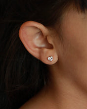 Load image into Gallery viewer, Classic Heart Lab-Grown Diamond Stud Earrings