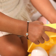 Load image into Gallery viewer, Kids Three Clover Evil Eye Bracelet - Nazariya