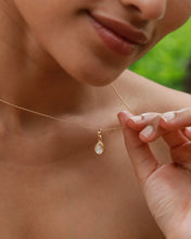 Load image into Gallery viewer, Matte  Pear Lab-Grown Diamond Pendant