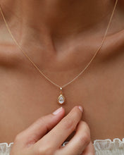Load image into Gallery viewer, Matte  Pear Lab-Grown Diamond Pendant