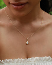 Load image into Gallery viewer, Matte  Pear Lab-Grown Diamond Pendant