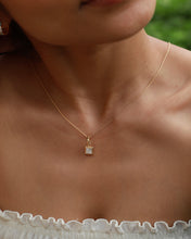 Load image into Gallery viewer, Matte Square  Lab-Grown Diamond Pendant