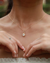 Load image into Gallery viewer, Matte Oval Lab-Grown Diamond Pendant