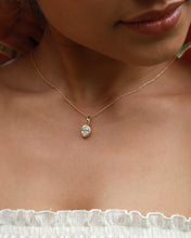 Load image into Gallery viewer, Matte Oval Lab-Grown Diamond Pendant