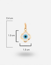 Load image into Gallery viewer, Evil Eye Charm Pendant - Clover