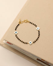 Load image into Gallery viewer, Kids Three Clover Evil Eye Bracelet - Nazariya