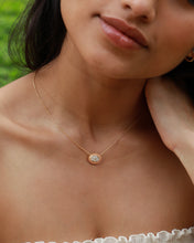 Load image into Gallery viewer, Curvy Oval Lab-Grown Diamond Enamel Pendant
