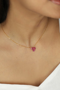 Tri Ruby Necklace