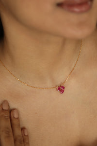 Tri Ruby Necklace