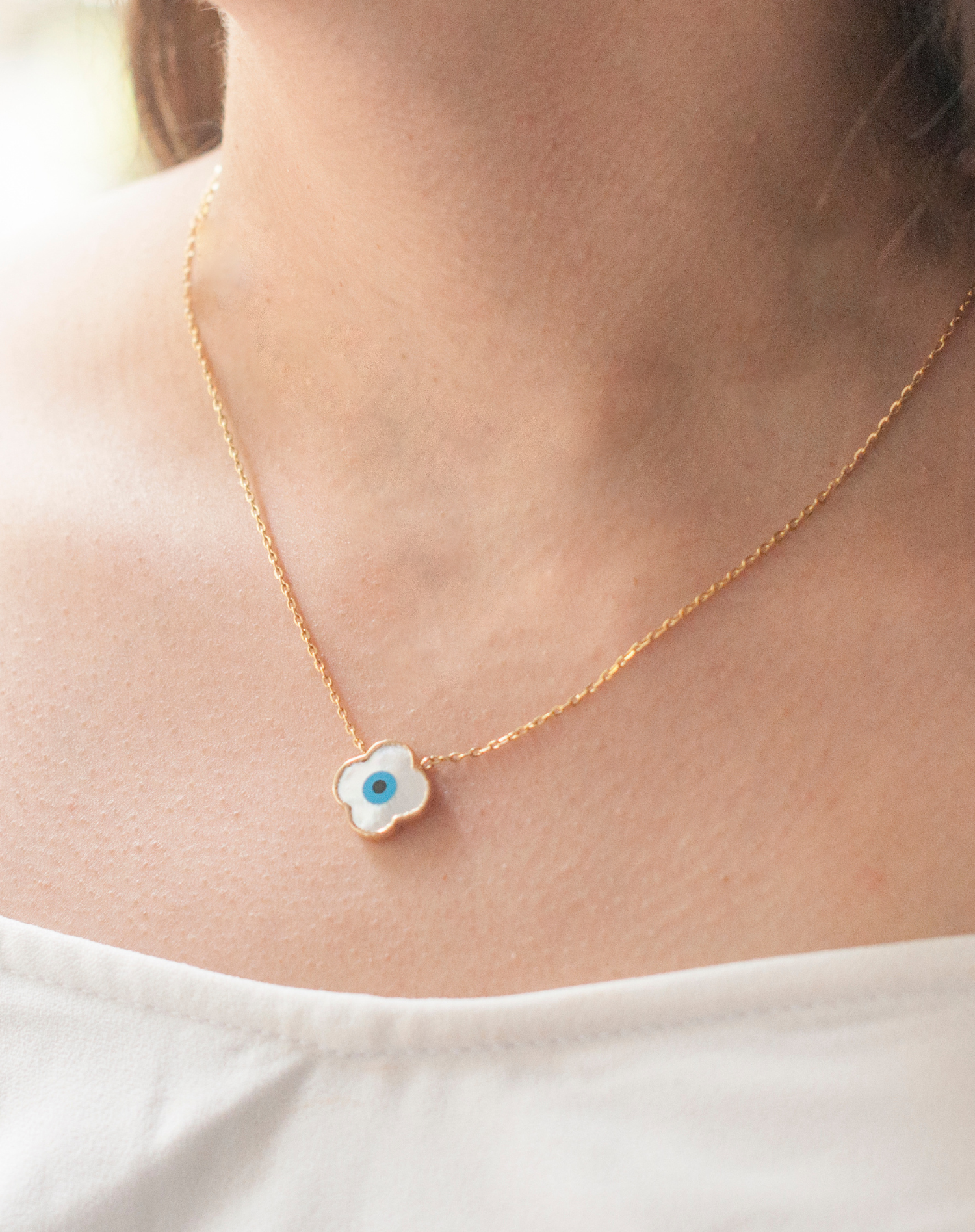 Long evil 2025 eye necklace