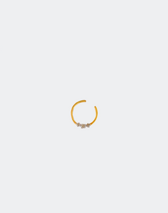 Three Diamond Nose Ring