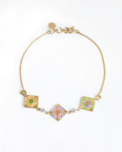 Load image into Gallery viewer, Enamel Square Lab-Grown Diamond Bracelet