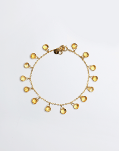 Citrine Dangling Bracelet