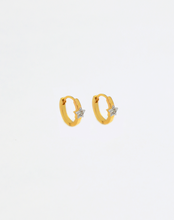 Load image into Gallery viewer, Bright Star Diamond Hoops