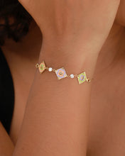 Load image into Gallery viewer, Enamel &amp; Lab-Grown Diamond Bracelet