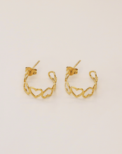 Load image into Gallery viewer, Heart Of Gold Hoops - Bold
