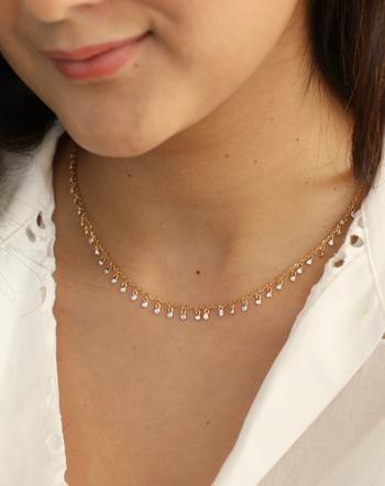 10K Rose Gold Diamond 1/10 Ct.Tw. Interlinked Circle Fashion Necklace -  Unclaimed Diamonds
