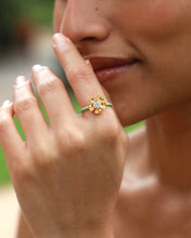 Load image into Gallery viewer, Bloom Lab-Grown Diamond Mint Green Enamel Ring