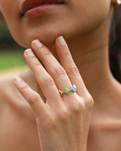 Load image into Gallery viewer, Diamond Enamel Statement Ring