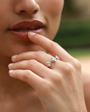 Load image into Gallery viewer, Diamond Enamel Statement Ring