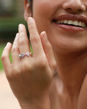 Load image into Gallery viewer, Diamond Enamel Statement Ring