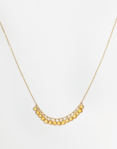 Dangling Citrine Necklace