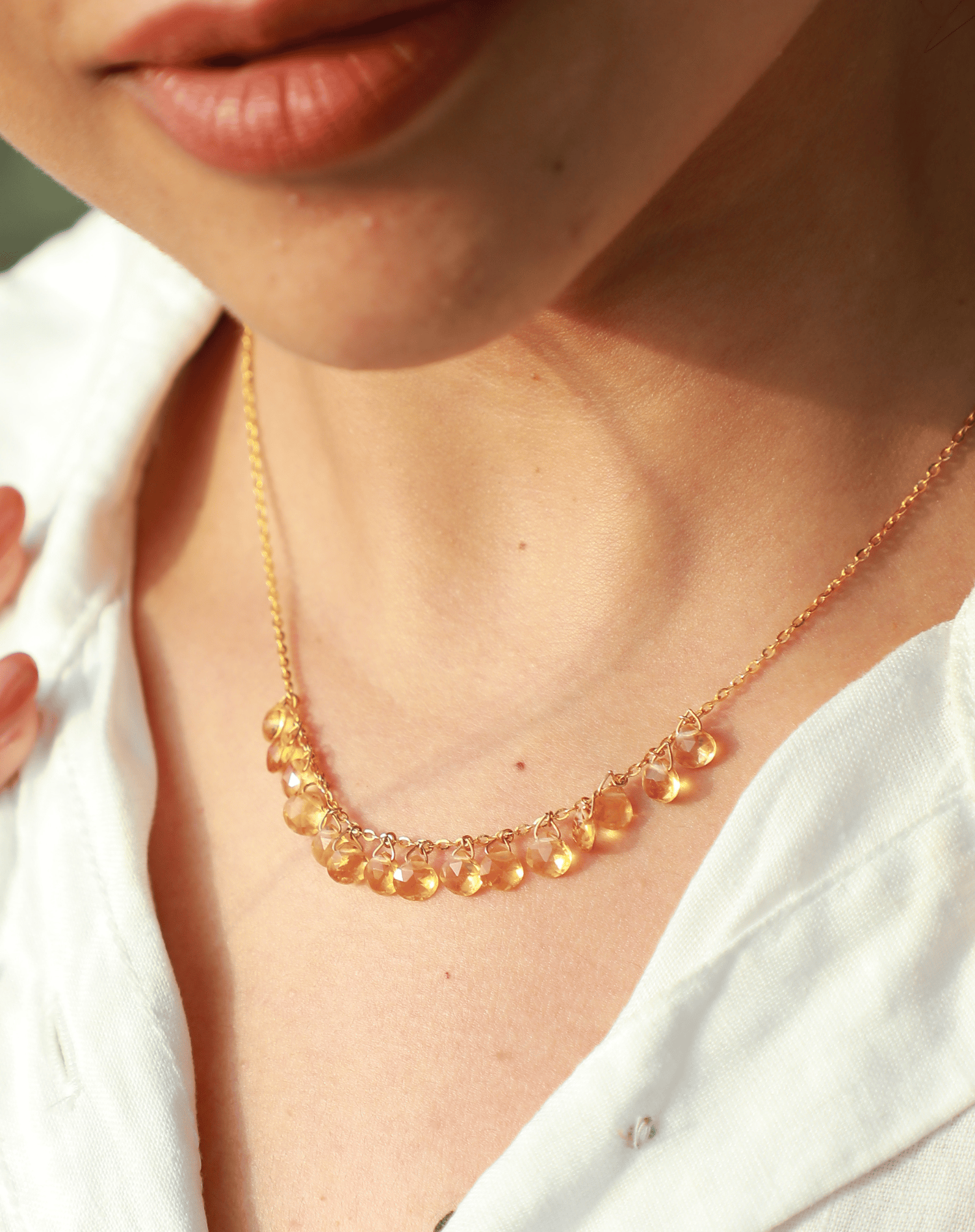 Shop 18 KT Gold Citrine Necklaces | STAC Fine Jewellery