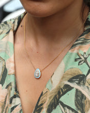 Load image into Gallery viewer, Curvy Enamel Pear Lab-Grown Diamond Pendant