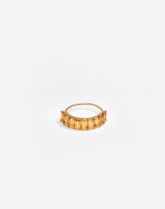 Citrine Band Ring