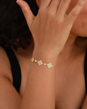 Load image into Gallery viewer, Enamel Square Lab-Grown Diamond Bracelet