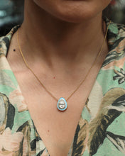 Load image into Gallery viewer, Curvy Enamel Pear Lab-Grown Diamond Pendant