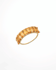 Citrine Band Ring