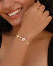 Load image into Gallery viewer, Enamel Square Lab-Grown Diamond Bracelet