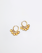 Load image into Gallery viewer, Citrine Droplet Huggies