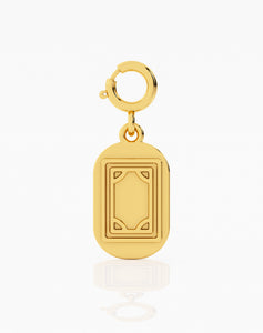 White Dragon Mahjong Charm