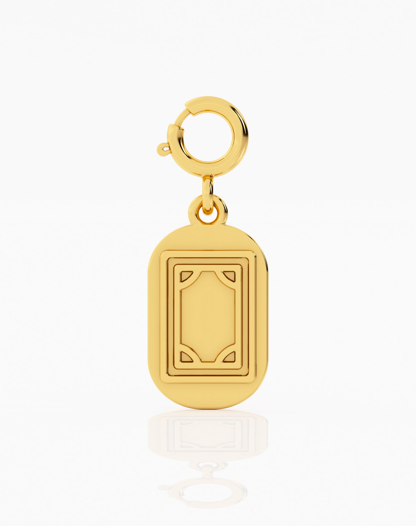 White Dragon Mahjong Charm