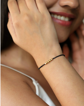 Load image into Gallery viewer, Gold Bead Cord Bracelet