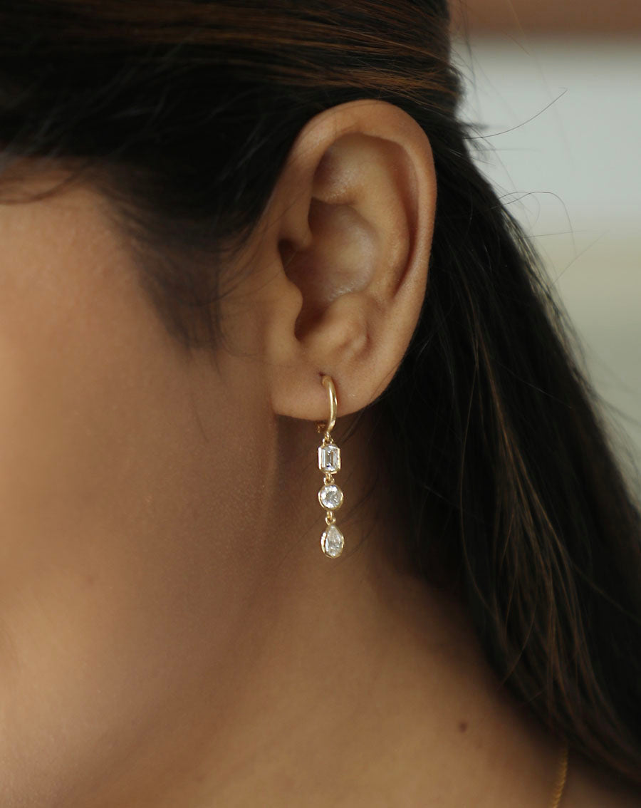 Lab Grown Diamond Drop Earrings